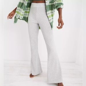 aerie grove-on gray high waisted flare pants